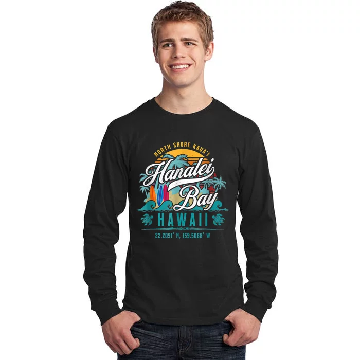 Hanalei Bay North Shore Kauai Hawaii Tall Long Sleeve T-Shirt