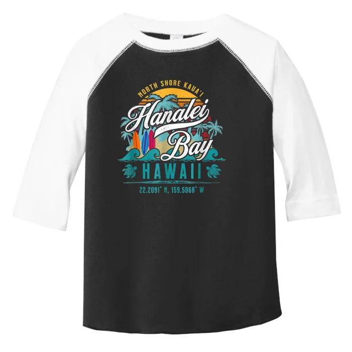 Hanalei Bay North Shore Kauai Hawaii Toddler Fine Jersey T-Shirt