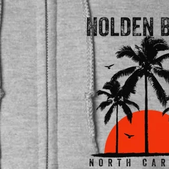 Holden Beach North Carolina Surfing Surfboarding Full Zip Hoodie