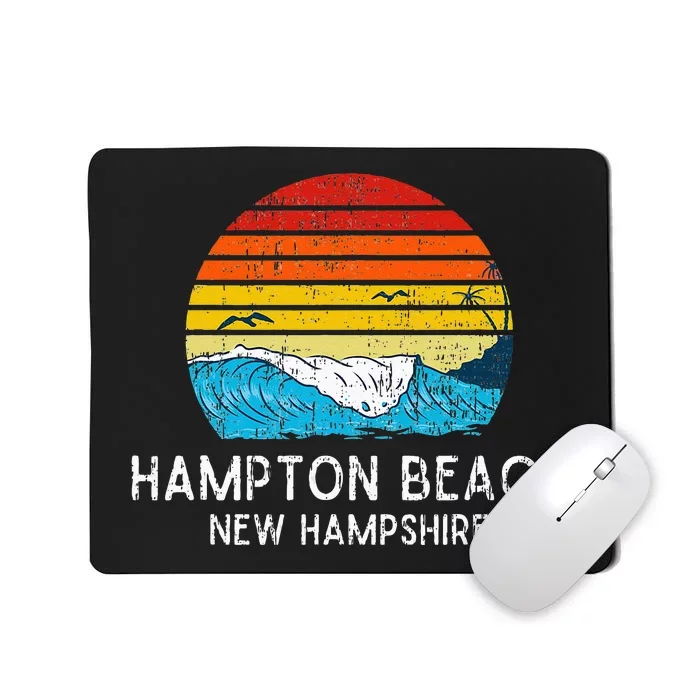 Hampton Beach NH Vintage Beach Ocean Family Vacation Mousepad