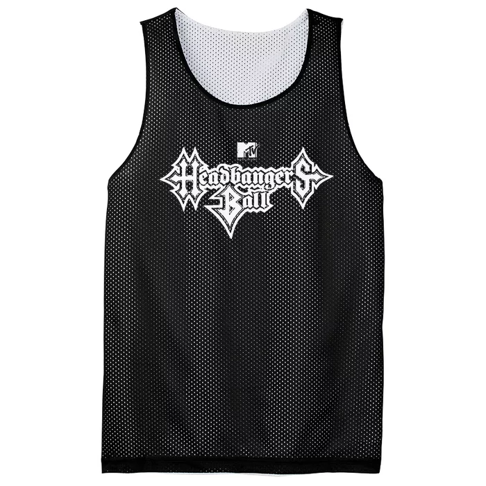 Headbangers Ball Outline Logo Mesh Reversible Basketball Jersey Tank