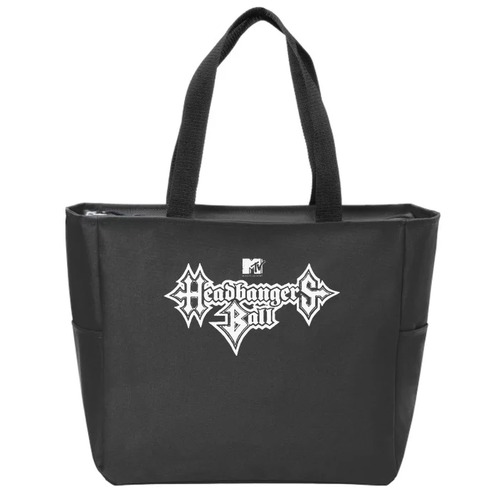 Headbangers Ball Outline Logo Zip Tote Bag