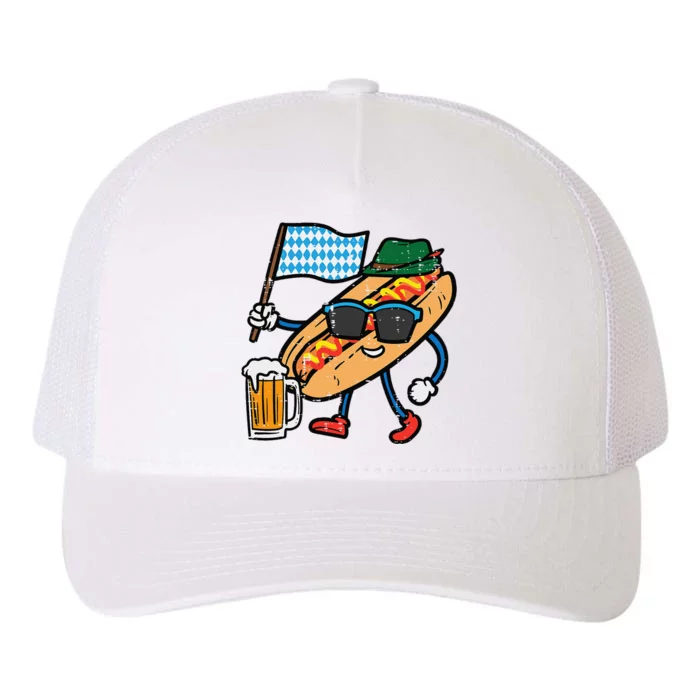 Hotdog Bavarian Octoberfest German Oktoberfest Yupoong Adult 5-Panel Trucker Hat