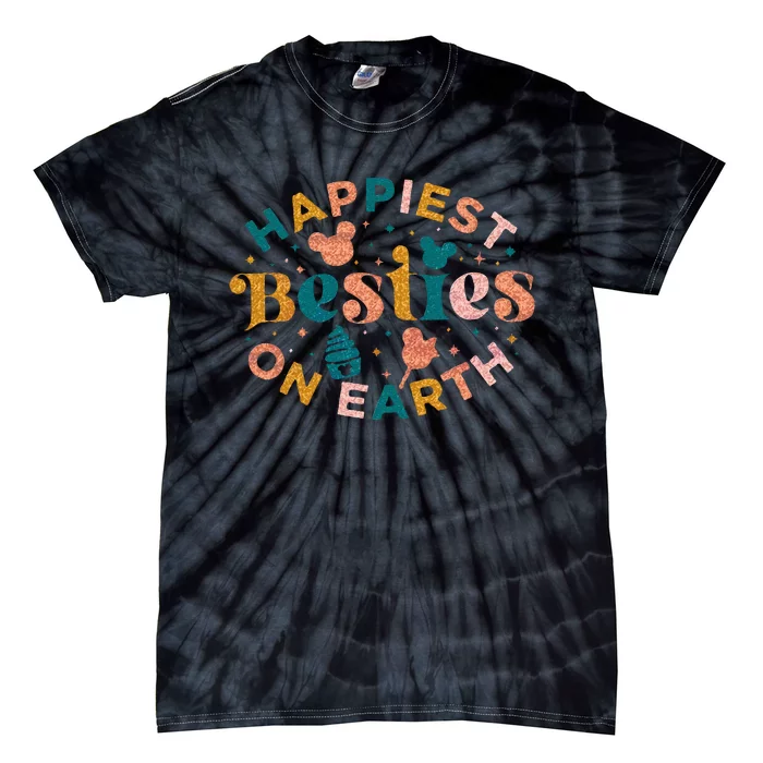 Happiest Besties On Earth Matching Family Tie-Dye T-Shirt