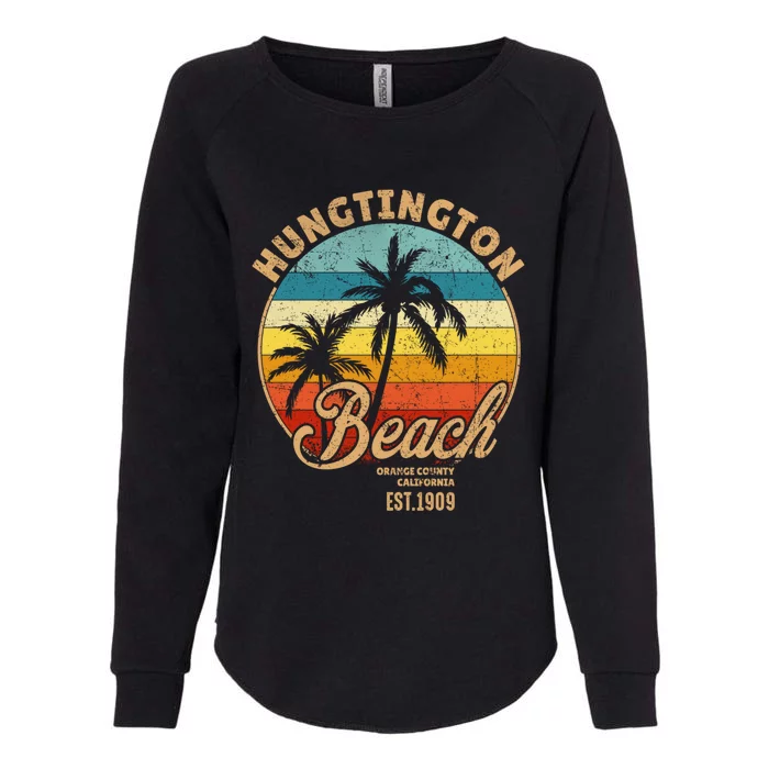 Huntington Beach Orange County California Design For Surfers Cute Gift Womens California Wash Sweatshirt