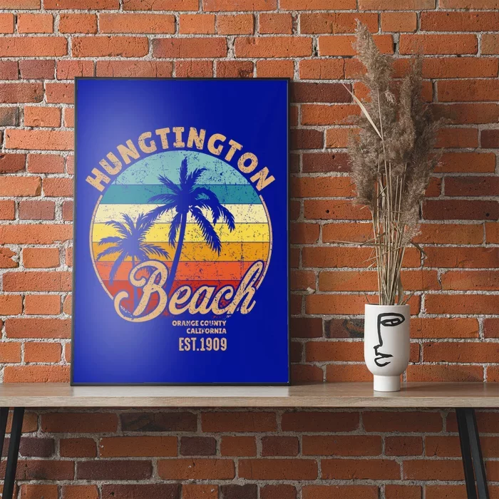 Huntington Beach Orange County California Design For Surfers Cute Gift Poster