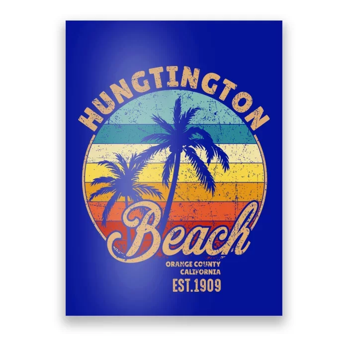 Huntington Beach Orange County California Design For Surfers Cute Gift Poster