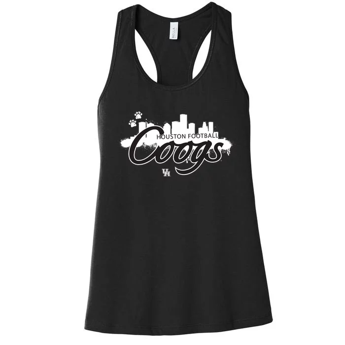 Houston Black Out Skyline Women's Racerback Tank