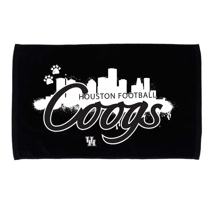 Houston Black Out Skyline Microfiber Hand Towel