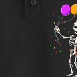 Halloween Birthday Party Outfit Skeleton Birthday Party Dry Zone Grid Performance Polo