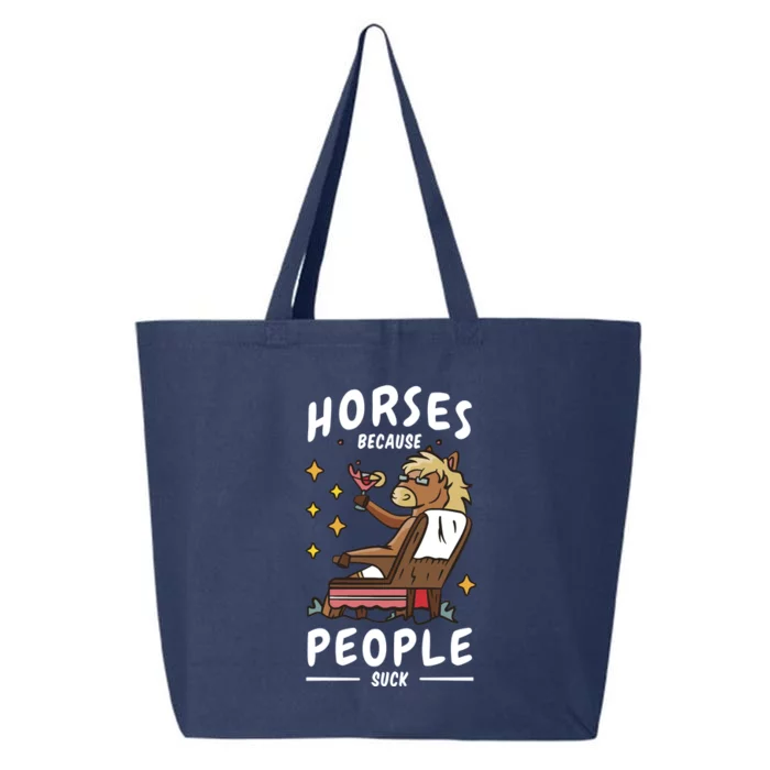 Horses Because People Suck 25L Jumbo Tote