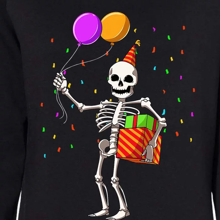 Halloween Birthday Party Outfit Skeleton Birthday Party Womens California Wash Sweatshirt