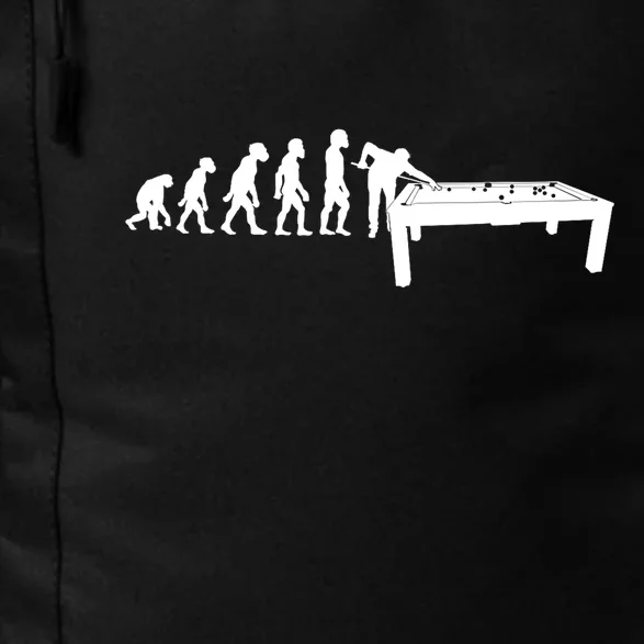 Human Billiards Player Evolution Funny 8 Ball Pool Cue Stick Gift Daily Commute Backpack