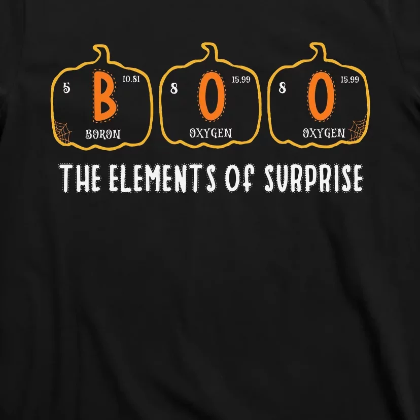 Halloween Boo Primary Elements Of Surprise Science T-Shirt