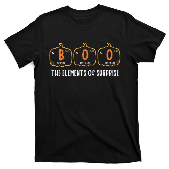 Halloween Boo Primary Elements Of Surprise Science T-Shirt