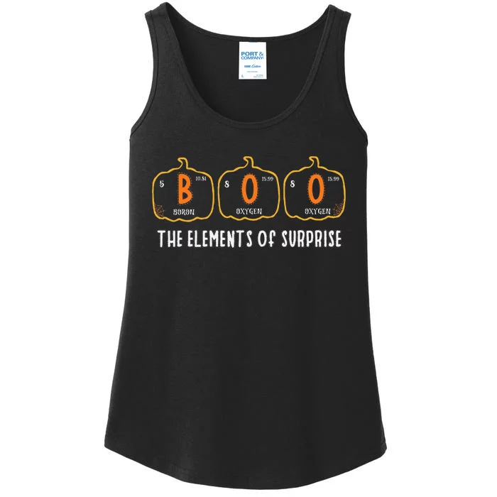 Halloween Boo Primary Elements Of Surprise Science Ladies Essential Tank