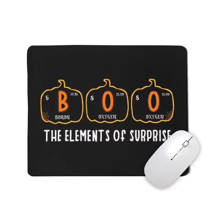 Halloween Boo Primary Elements Of Surprise Science Mousepad