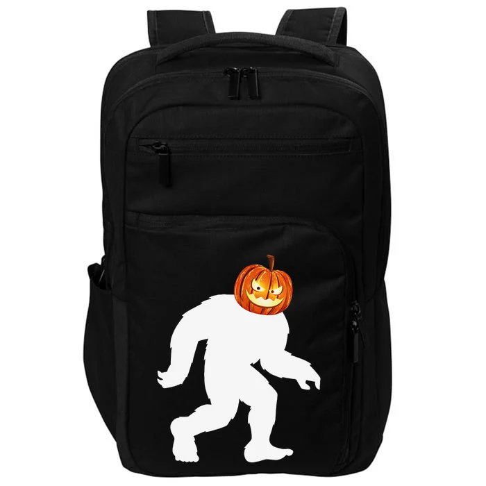 Halloween Bigfoot Pumpkin Head Sasquatch Impact Tech Backpack