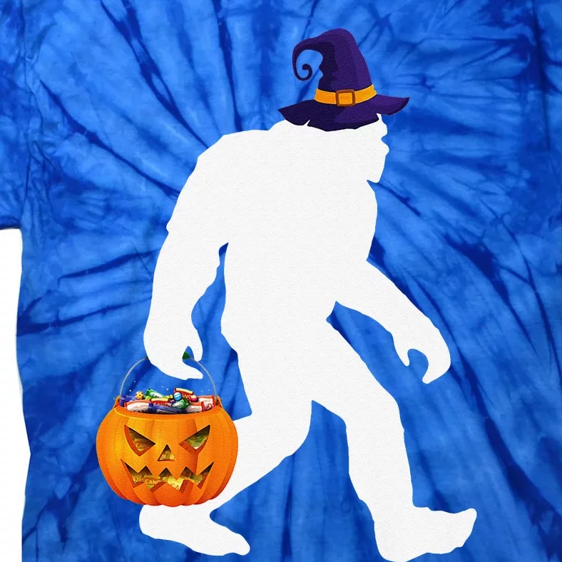 Halloween Bigfoot Pumpkin Pun October 31 Outfit Tie-Dye T-Shirt