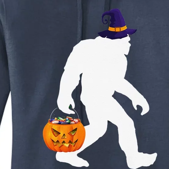 Halloween Bigfoot Pumpkin Pun October 31 Outfit Women's Pullover Hoodie