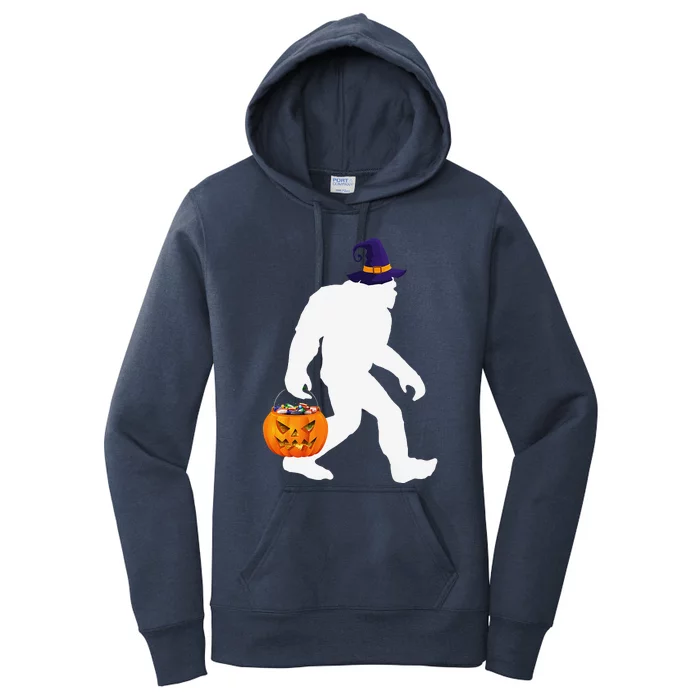 Halloween Bigfoot Pumpkin Pun October 31 Outfit Women's Pullover Hoodie