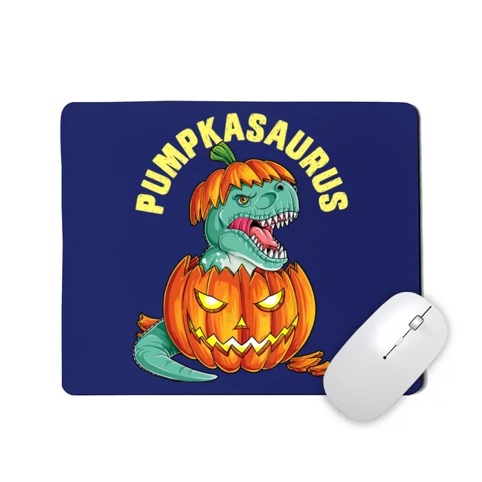 Halloween Boys  Pumpkasaurus Dinosaur Pumpkin Funny T rex Mousepad