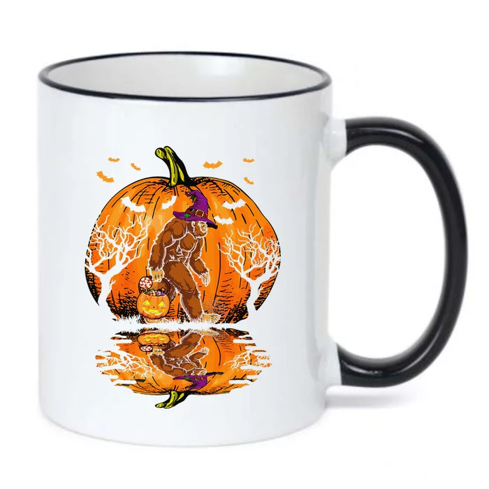 Halloween Bigfoot Pumpkin Spice Halloween Bigfoot Lover Gift Black Color Changing Mug