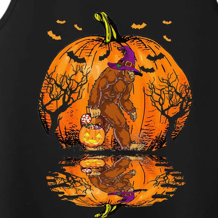 Halloween Bigfoot Pumpkin Spice Halloween Bigfoot Lover Gift Performance Tank