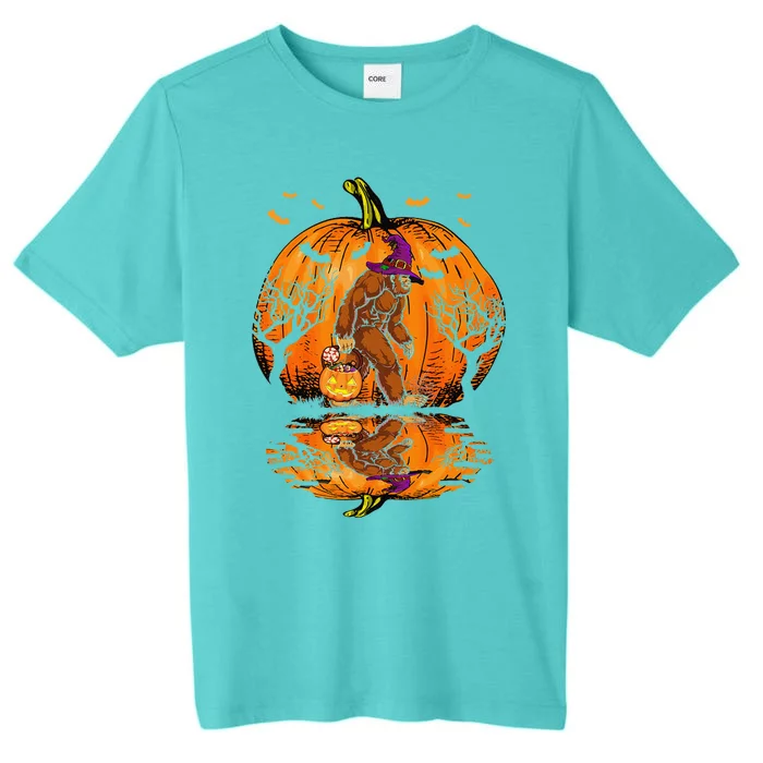 Halloween Bigfoot Pumpkin Spice Halloween Bigfoot Lover Gift ChromaSoft Performance T-Shirt