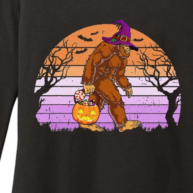 Halloween Bigfoot Pumpkin Spice Halloween Bigfoot Lover Womens CVC Long Sleeve Shirt