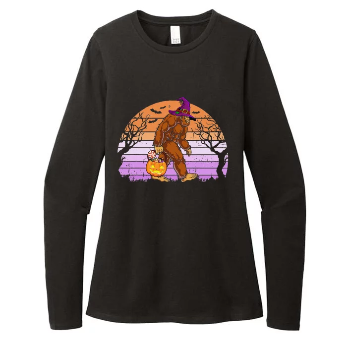 Halloween Bigfoot Pumpkin Spice Halloween Bigfoot Lover Womens CVC Long Sleeve Shirt