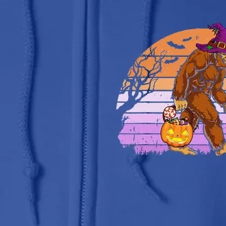 Halloween Bigfoot Pumpkin Spice Halloween Bigfoot Lover Full Zip Hoodie