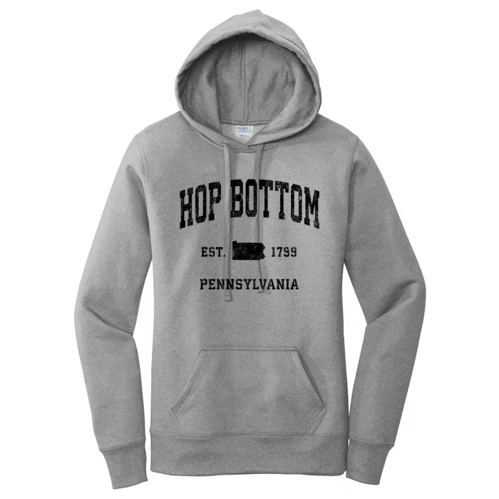 Hop Bottom Pennsylvania Pa Vintage Athletic Women's Pullover Hoodie