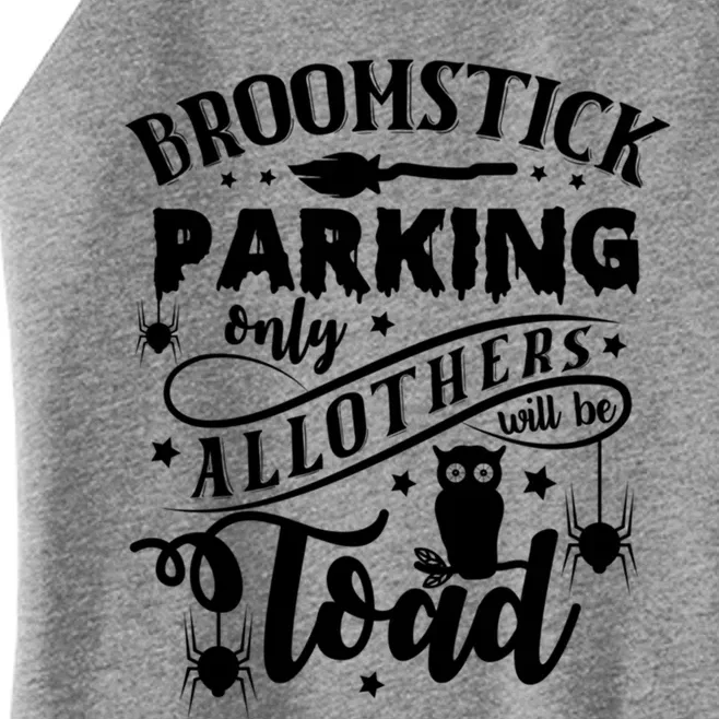 Halloween Broomstick Parking Witch October 31 Gift Women’s Perfect Tri Rocker Tank