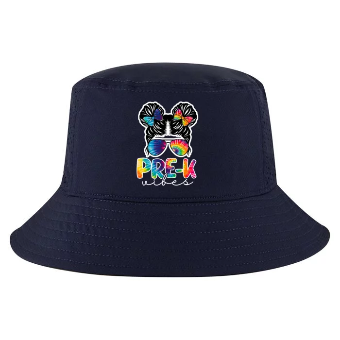 Hair Bun Pre K Vibes Back To School Cool Comfort Performance Bucket Hat