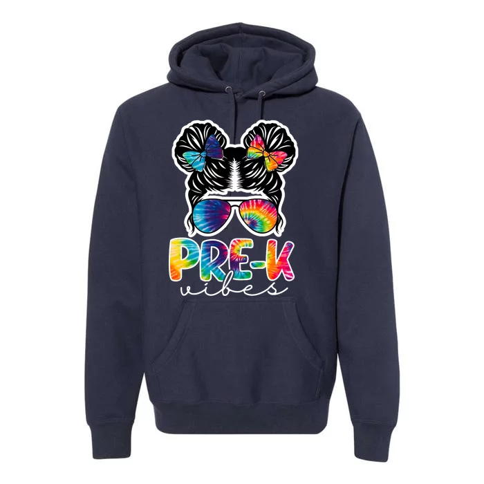 Hair Bun Pre K Vibes Back To School Premium Hoodie