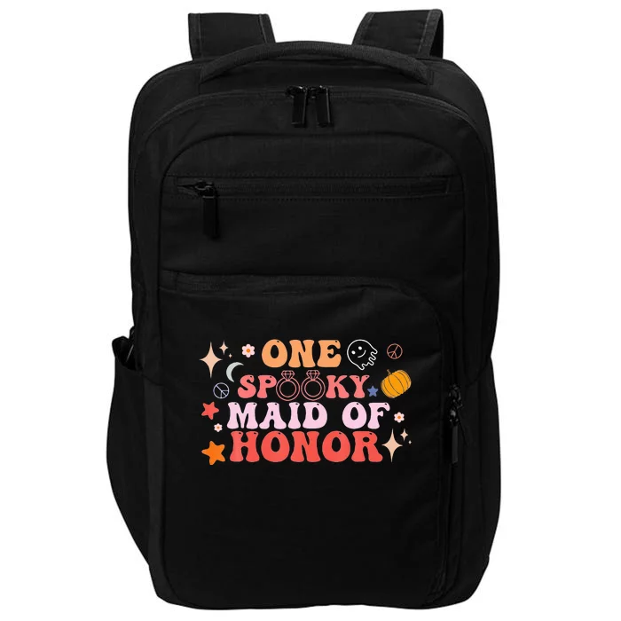 Halloween Bachelorette Party Spooky Maid of Honor Impact Tech Backpack