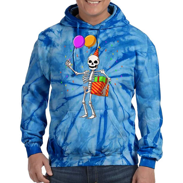 Halloween Birthday Party Outfit Skeleton Birthday Party Tie Dye Hoodie