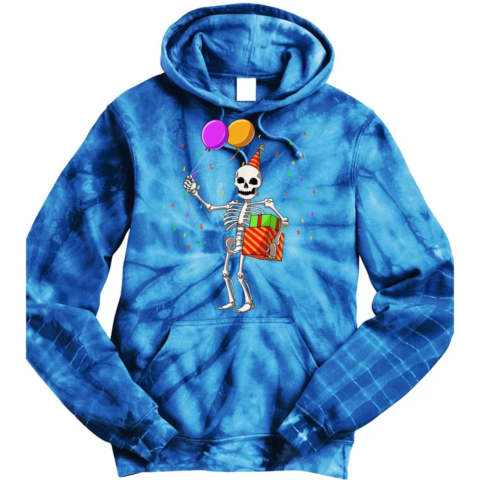 Halloween Birthday Party Outfit Skeleton Birthday Party Tie Dye Hoodie