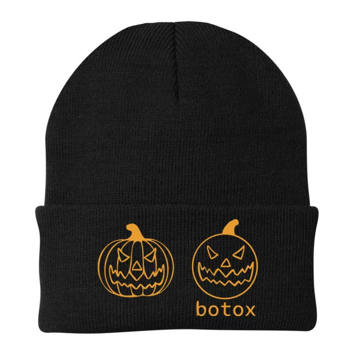 Halloween Botox Pumpkin Funny Knit Cap Winter Beanie