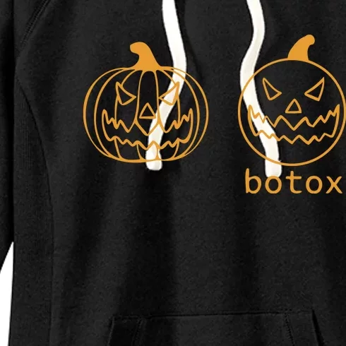 Halloween Botox Pumpkin Funny Women's Fleece Hoodie