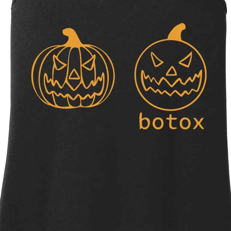 Halloween Botox Pumpkin Funny Ladies Essential Tank