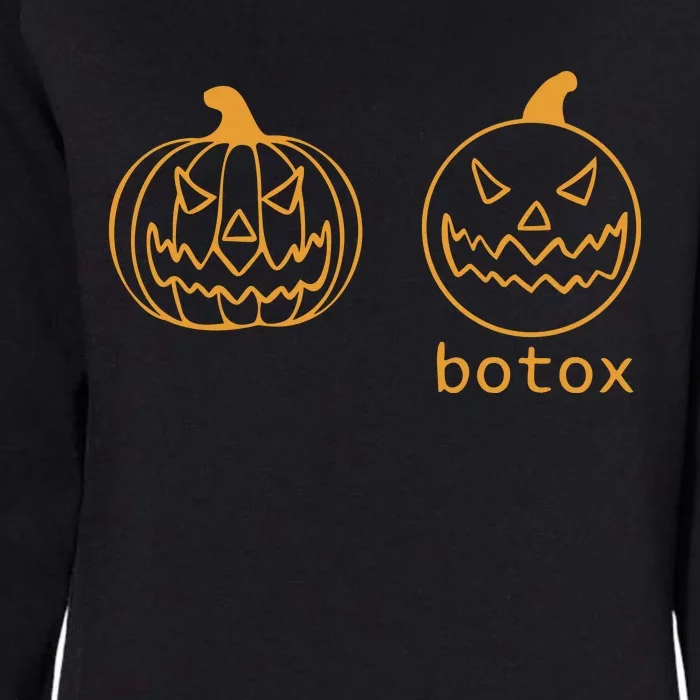 Halloween Botox Pumpkin Funny Womens California Wash Sweatshirt