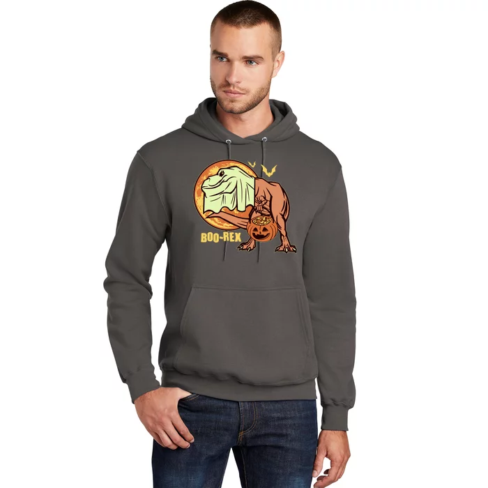 Halloween Boo Rex Trex Dinosaur Ghost Hoodie