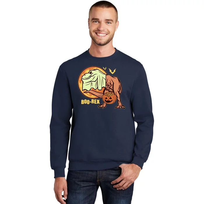 Halloween Boo Rex Trex Dinosaur Ghost Sweatshirt