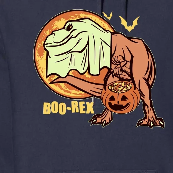 Halloween Boo Rex Trex Dinosaur Ghost Premium Hoodie