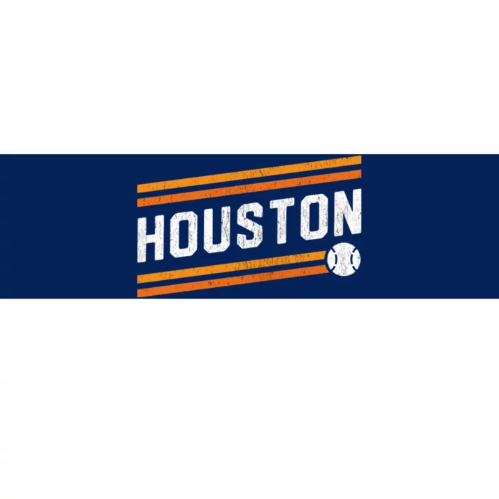 Houston Baseball Retro Vintage Bumper Sticker