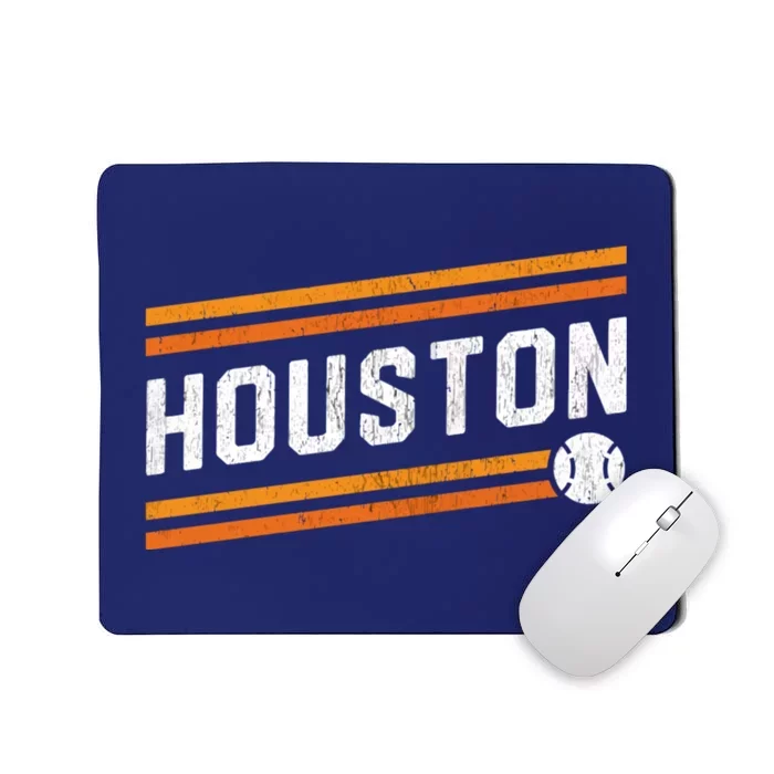 Houston Baseball Retro Vintage Mousepad