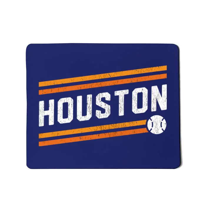 Houston Baseball Retro Vintage Mousepad