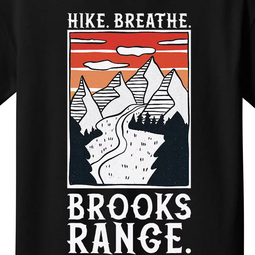 Hiking Brooks Range Kids T-Shirt